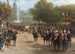 Der Platz Frederiksplein in Amsterdam bei der Ankunft von Königin Wilhelmina am 5. September 1898 - Otto Eerelman — Ansicht des Kunstwerks