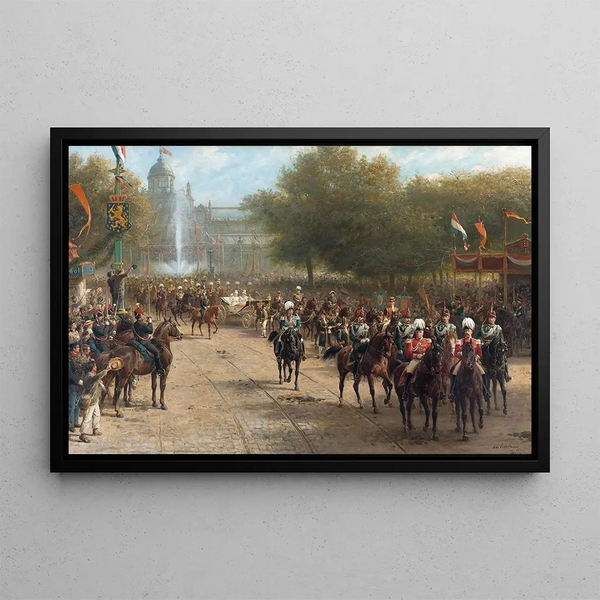 Otto Eerelman - The Frederiksplein Amsterdam during the Entry of Queen Wilhelmina 5 September 1898.webp