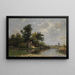 Die Haus am Seeufer - Otto Gampert — gerahmtes Bild an der Wand