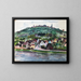 Die Festung Dilsberg bei Heidelberg - Otto Geigenberger — gerahmtes Bild an der Wand