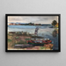 Fischerboote - Otto Geigenberger — gerahmtes Bild an der Wand