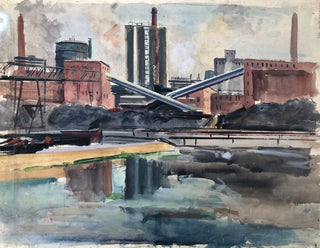 Fabrik in Linz - Otto Geigenberger — Ansicht des Kunstwerks