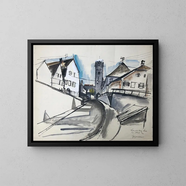 Landsberg-sur-le-Lech - Otto Geigenberger — gerahmtes Bild an der Wand