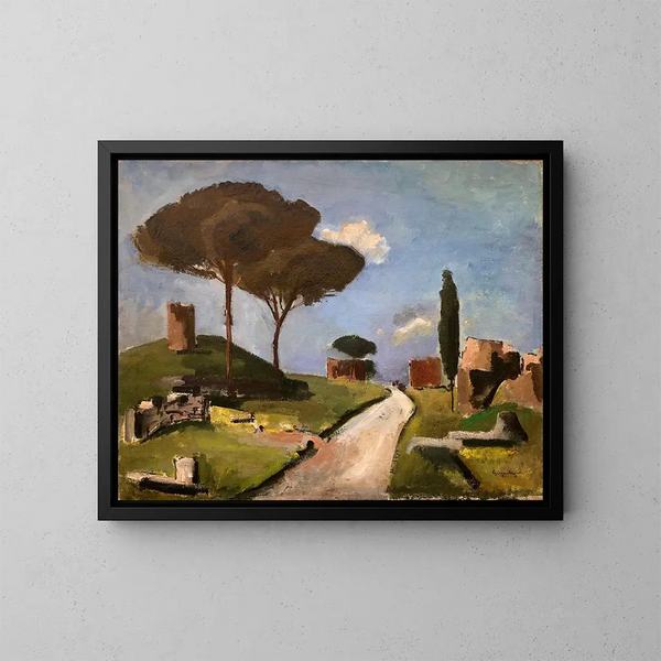 Voie Appienne - Otto Geigenberger — gerahmtes Bild an der Wand