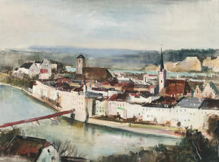 Otto Geigenberger - Wasserburg am Inn  Blick von der Innleite aus.webp