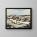 Ansicht von Wasserburg am Inn vom Innleite - Otto Geigenberger — gerahmtes Bild an der Wand
