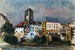 Wasserburg am Inn, Blick auf den Inn - Otto Geigenberger — Ansicht des Kunstwerks