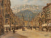 Ansicht von Innsbruck auf der Marie-Thérèse-Straße - Otto Hamel — Ansicht des Kunstwerks