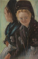 Zwei junge Frauen in Foehr-Kostümen - Otto Heinrich Engel — Ansicht des Kunstwerks