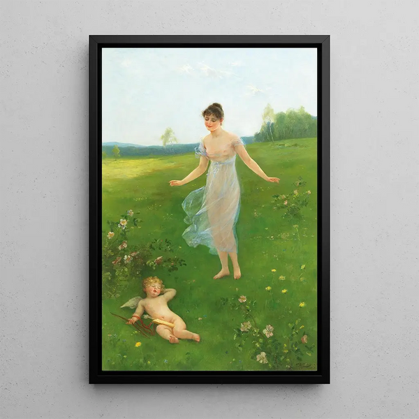 Frühling der Liebe - Otto Lingner — gerahmtes Bild an der Wand