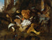 Naturmord von Unterholz mit Pilzen, Schmetterlingen und einer Schlange - Otto Marseus van Schrieck — Ansicht des Kunstwerks