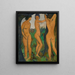 Drei Akte - Otto Mueller — gerahmtes Bild an der Wand