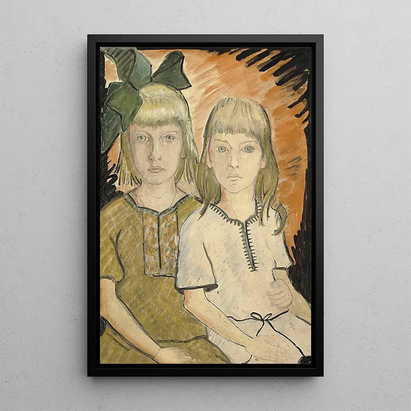 Helga und Eva Goerger - Otto Mueller — gerahmtes Bild an der Wand