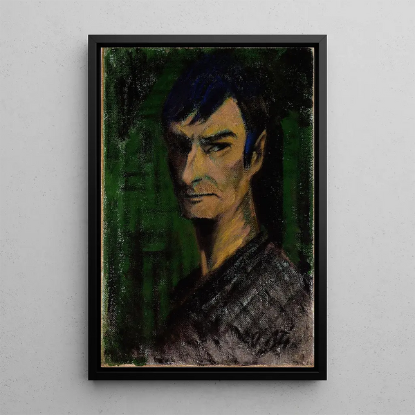 Selbstporträt - Otto Mueller — gerahmtes Bild an der Wand