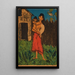 Gitane stehend mit Kind in den Armen der Zigeuner - Otto Mueller — gerahmtes Bild an der Wand
