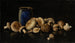 Stillleben mit blauer Vase und Pilzen - Otto Scholderer — Ansicht des Kunstwerks