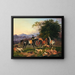 Die Jagd - Otto Stotz — gerahmtes Bild an der Wand