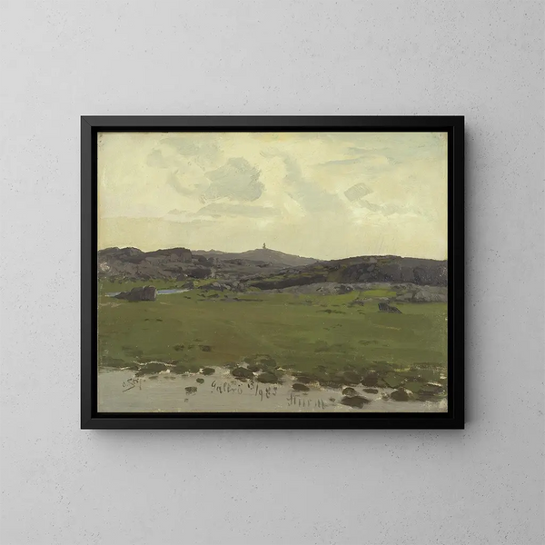 Vue de l'étude de Galtr - Otto Strützel — gerahmtes Bild an der Wand