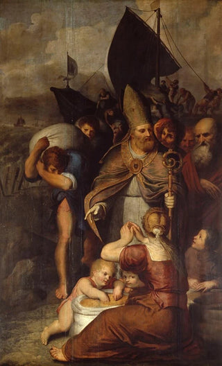 Otto van Veen - During a Famine in Myra Saint Nicholas Saves the People.webp