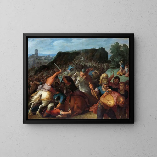 Valentin gefangen - Otto van Veen — gerahmtes Bild an der Wand
