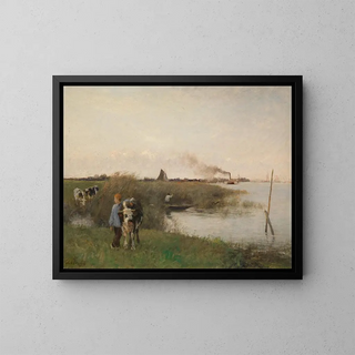 Otto von Thoren - Idyllische Flusslandschaft.webp