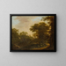 Landschaft mit Weg im Wald - Ottomar Hackius — gerahmtes Bild an der Wand