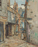 Carnglaze Street, 1910 - Owen Merton — Ansicht der Gasse in St Ives