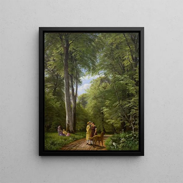 P C Skovgaard - A Beech Wood in May near Iselingen Manor Zealand.webp