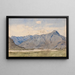 Italienisches Landschaftsgemälde mit einem Fluss und Bergen - P. C. Skovgaard — gerahmtes Bild an der Wand