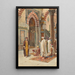 Muslime beim Gebet - Pietro Pavesi — gerahmtes Bild an der Wand
