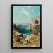 Capri - Paul Schreiber — gerahmtes Bild an der Wand