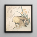 Paar von Mandarinderdrachen und Irisblumen - Kubo Shunman — gerahmtes Bild an der Wand