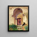 Eingang der Moschee - Panos Terlemezian — gerahmtes Bild an der Wand