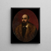 Portrait eines Mannes Ludwik Krasiński - Pantaleon Szyndler — gerahmtes Bild an der Wand