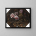 Frösche, wilde Rosen, Muscheln und Schmetterlinge - Paolo Porpora — gerahmtes Bild an der Wand