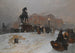 Der Anichkov-Brücke auf der Perspektive Nevskij bei Dämmerung - Paolo Sala — Ansicht des Kunstwerks