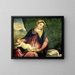 Madone mit schlafendem Kind - Paris Bordone — gerahmtes Bild an der Wand