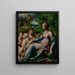 Madonna mit Kind und Heiligen von Parmigianino — gerahmter Kunstdruck an der Wand