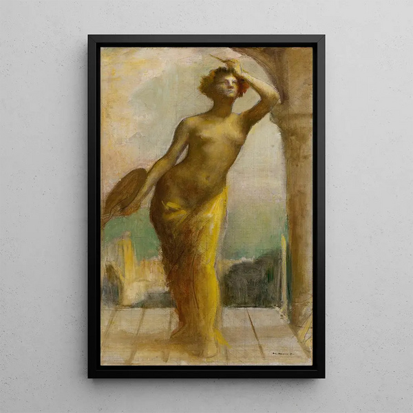 La Peinture - Pascal-Adolphe-Jean Dagnan-Bouveret — gerahmtes Bild an der Wand