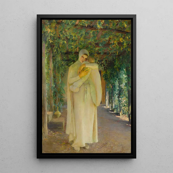 Madone La Treille - Pascal-Adolphe-Jean Dagnan-Bouveret — gerahmtes Bild an der Wand