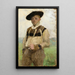 Portrait von Jules Alexis Muenier - Pascal-Adolphe-Jean Dagnan-Bouveret — gerahmtes Bild an der Wand