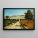 Landschaftsgemälde der Provence, Blick auf Saint-Saturnin-lès-Apt - Paul-Camille Guigou — gerahmtes Bild an der Wand