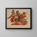 Studien antiker Reiter nach Charles Le Brun - Paul-Jacques-Aimé Baudry — gerahmtes Bild an der Wand