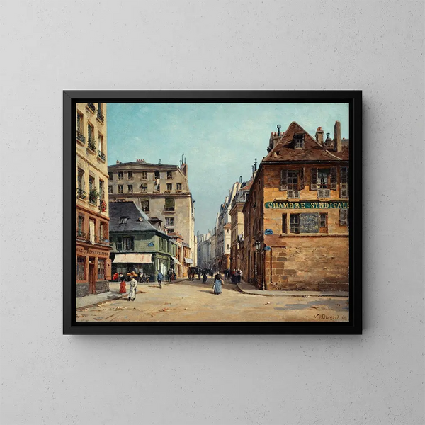La Rue Saint-Paul - Paul-Joseph-Victor Dargaud — gerahmtes Bild an der Wand