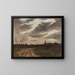 Abendstimmung nach dem Regen auf dem Weg nach Niedergrunstedt - Paul Baum — gerahmtes Bild an der Wand