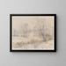 Flusslandschaft in Hessen - Paul Baum — gerahmtes Bild an der Wand