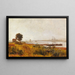 Flusslandschaft in Mecklenburg - Paul Baum — gerahmtes Bild an der Wand