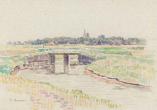 Paul Baum - Landschaft mit Brcke.webp