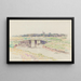 Landschaft mit Brücke - Paul Baum — gerahmtes Bild an der Wand