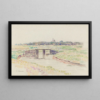 Paul Baum - Landschaft mit Brcke.webp